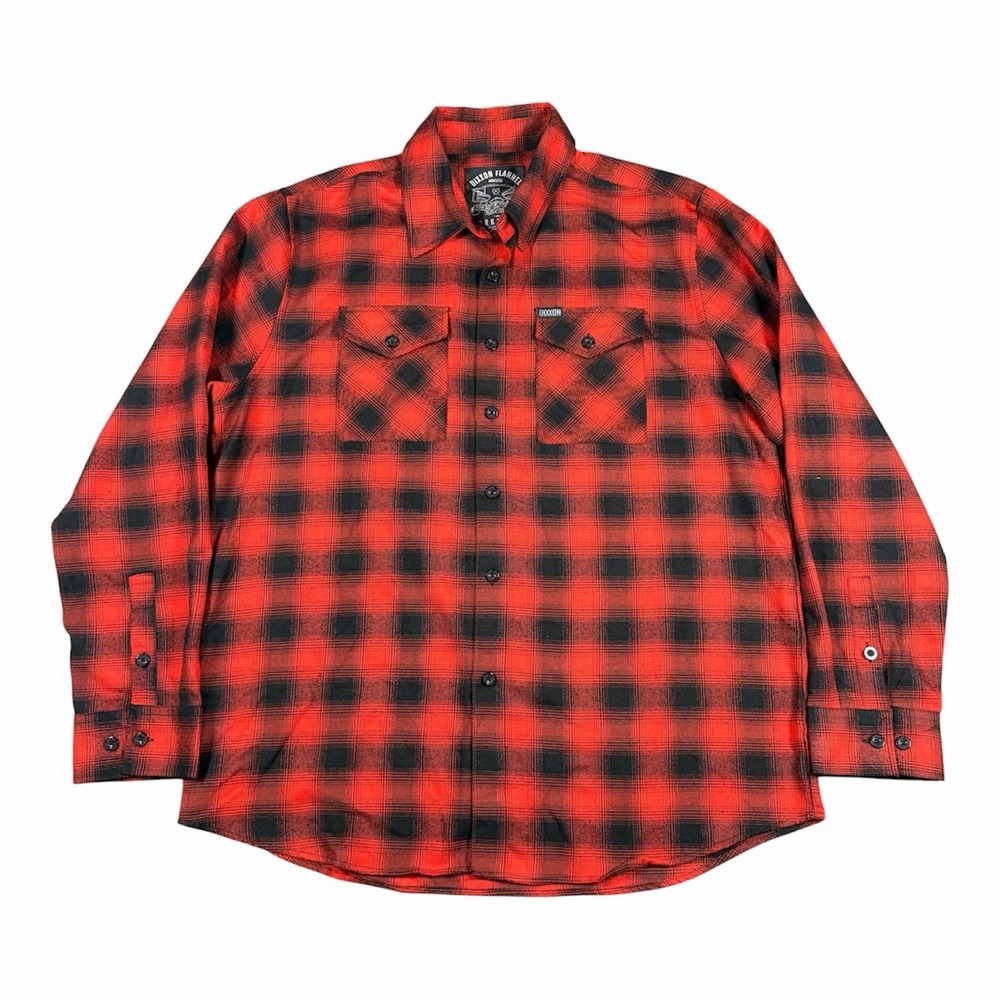 Dixxon Flannel Co Workforce Buffalo Plaid Shirt Button Down Red XL Men's